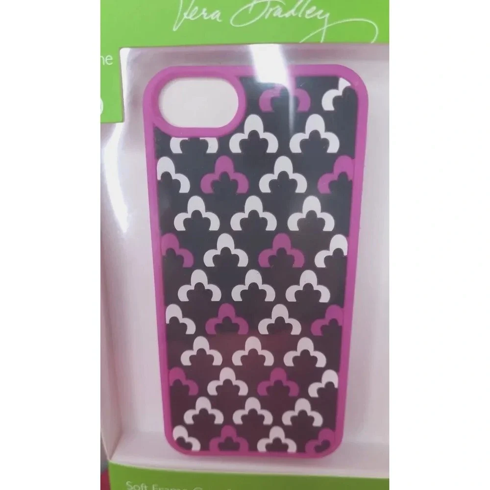 Vera Bradley Flexible Frame Phone Case for IPhone‎ 5 Cranberry Magenta New Gift